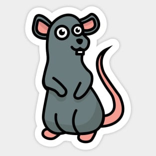 Happy Rat Sticker